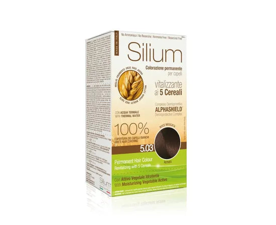 Silium Permanente Haarfarbe Vitalisierend Mit 5 Getreidesorten 5.03 Muskatnuss