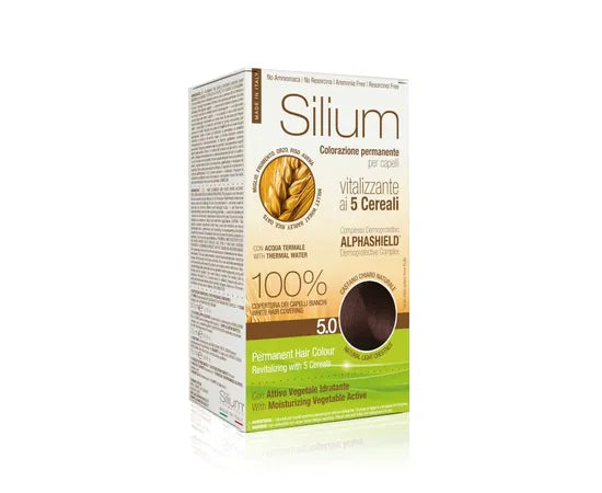 Silium Permanente Vitalisierende Haarfarbe mit 5 Getreidesorten 5.0 Hellbraun Natur