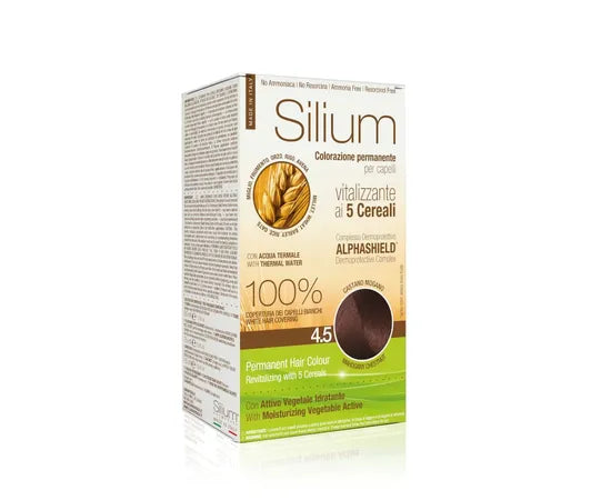 Silium Vitalisierende Permanente Haarfarbe mit 5 Getreidesorten 4.5 Mahagonibraun