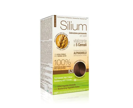 Silium Vitalisierende Permanente Haarfarbe mit 5 Getreidesorten 5.3 Hellbraun Gold
