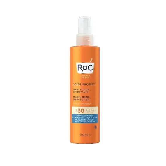 Roc Soleil Protect Lozione Spray Solare Corpo Spf 30 Idratante 200ml | Acquista Online su Farmaclick