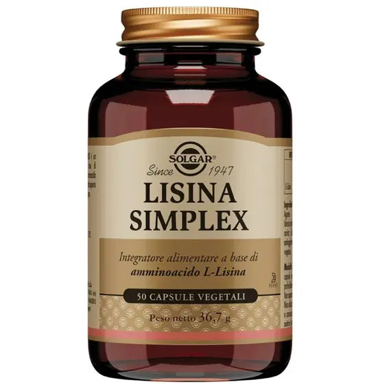 Solgar Lisina Simplex Integratore Alimentare 50 Capsule | Acquista Online su Farmaclick