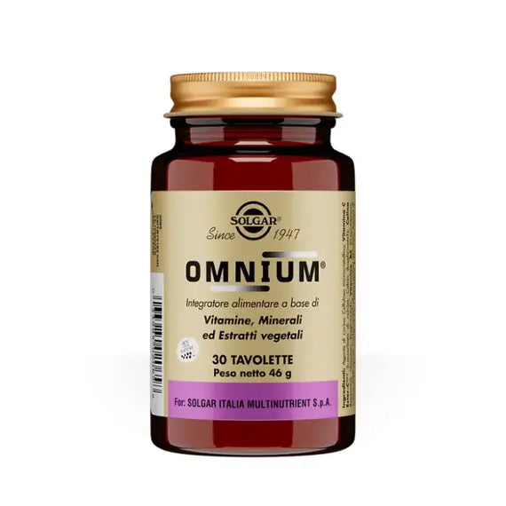 Solgar Omnium Integratore di Vitamine Minerali Ed Estratti Erbali 30 Tavolette | Acquista Online su Farmaclick