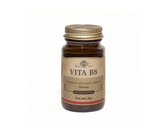 Solgar Vita B8 Nahrungsergänzungsmittel für Haut, Nägel und Haare, 100 Tabletten