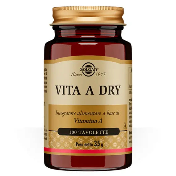 Solgar Vita a Dry Integratore Alimentare 100 Tavolette | Acquista Online su Farmaclick