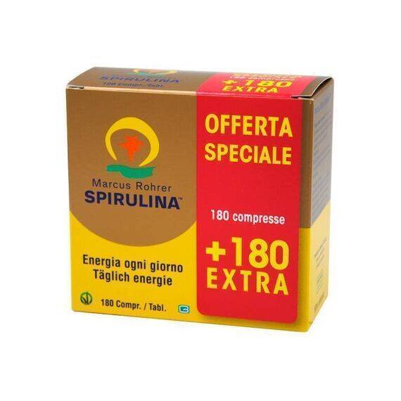 Marcus Rohrer Spirulina Integratore di Energia 180 Compresse + 180 Extra | Acquista Online su Farmaclick