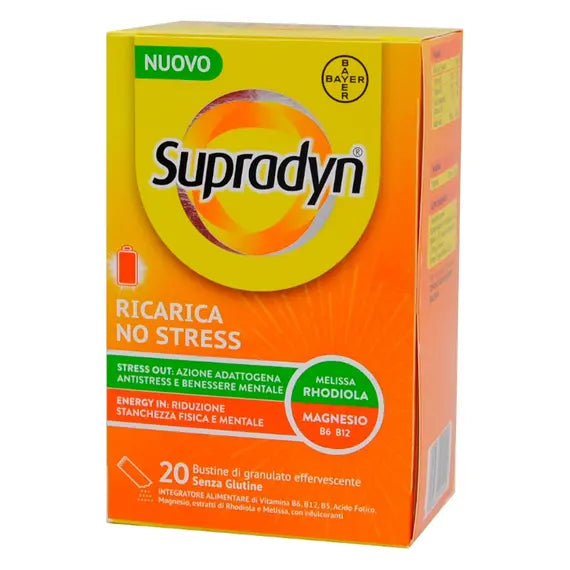 Supradyn Ricarica No Stress 20 Bustine di Granulato Effervescente | Acquista Online su Farmaclick