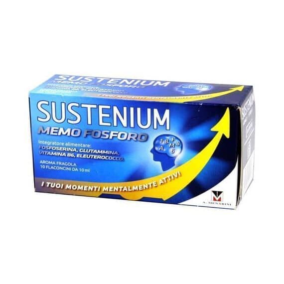 Sustenium Memo Fosforo Integratore Alimentare 10 Flaconcini da 10 Ml Aroma Fragola | Acquista Online su Farmaclick