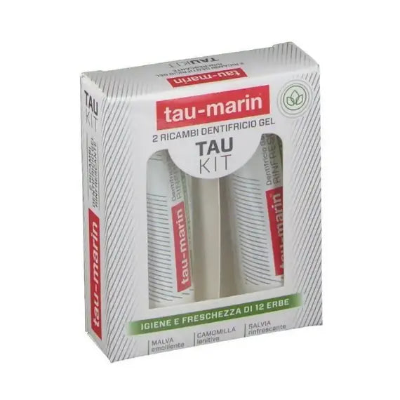 Tau Marin Tau Kit 2 Ricambi Dentifricio Gel Rinfrescante 2x20 Ml | Acquista Online su Farmaclick