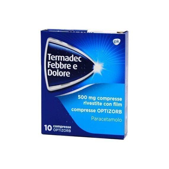 Termadec Febbre e Dolore Paracetamolo 10 Compresse | Acquista Online su Farmaclick