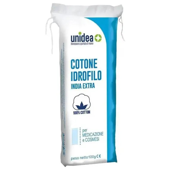 Unidea Cotone Idrofilo India Extra per Medicazioni e Cosmesi 100 G | Acquista Online su Farmaclick