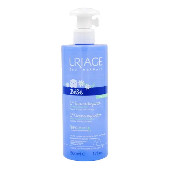 Uriage Bebã¨ Acqua Detergente Viso Corpo e Zona Pannolino 500 Ml | Acquista Online su Farmaclick