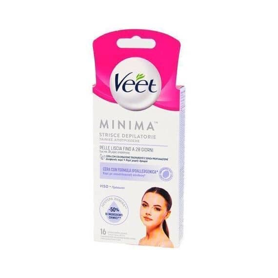 Veet Minima Strisce Depilatorie per Viso 16 Strisce | Acquista Online su Farmaclick