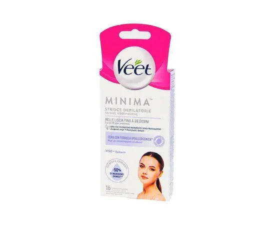 Veet Minima Haarentfernungsstreifen für das Gesicht 16 Streifen