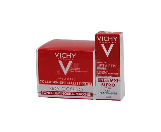 Vichy Liftactiv Collagen Specialist Nacht 50ml + GRATIS Gesichtsserum 5ml