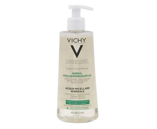 Vichy Pureté Thermale Mizellenwasser Mineralisch Gesicht und Augen Mischhaut und fettige Haut 400 ml