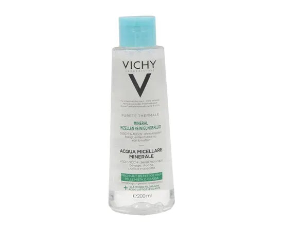Vichy Pureté Thermale Mizellenwasser Mineralisch Gesicht Und Augen Mischhaut Und Fettige Haut 200 ml