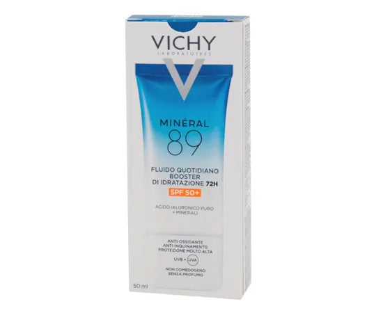 Vichy Mineral 89 UV SPF50+ Fluido quotidiano booster di idratazione 72h 50 ml