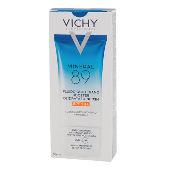 Vichy Mineral 89 Uv Spf50+ Fluido Quotidiano Booster di Idratazione 72h 50 Ml | Acquista Online su Farmaclick