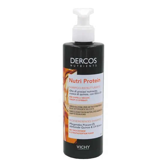 Vichy Dercos Nutrients Nutri Protein Shampoo Ristrutturante per Capelli Secchi Crespi e Sfibrati 250 Ml | Acquista Online su Farmaclick