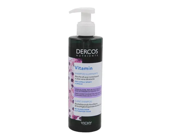 Vichy Dercos Nutrients Vitamin Shampoo für stumpfes und glanzloses Haar 250 ml