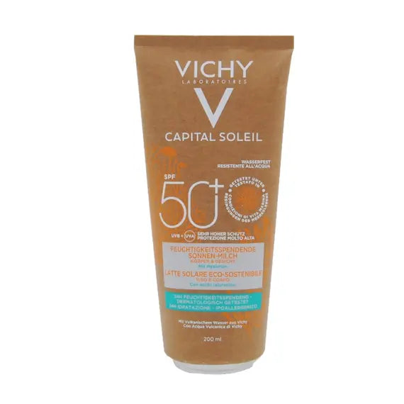 Vichy Capital Soleil Latte Solare Eco Sostenibile Protezione Molto Alta Spf50+ Viso e Corpo 200 Ml | Acquista Online su Farmaclick