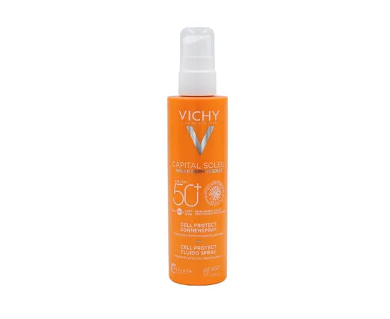 Vichy Capital Soleil Solar Derm Science Hydratisierendes Sonnenschutz-Spray LSF 50+ für den Körper 200 ml