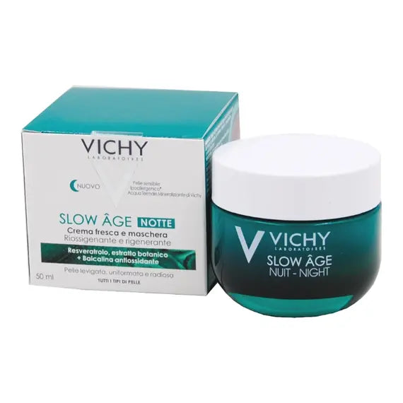 Vichy Slow Age Notte Crema Fresca e Maschera Riossigenante e Rigenerante 50 Ml | Acquista Online su Farmaclick