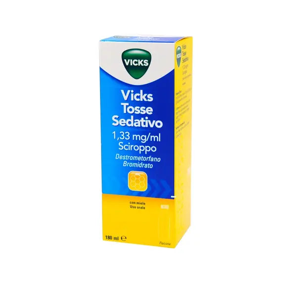 Vicks Tosse Sedativo 1.33 Mg / Ml Sciroppo con Miele 180 Ml | Acquista Online su Farmaclick