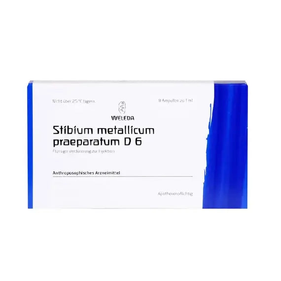 Weleda Stibium Metallicum D6 8 Fiale da 1 Ml L'una | Acquista Online su Farmaclick