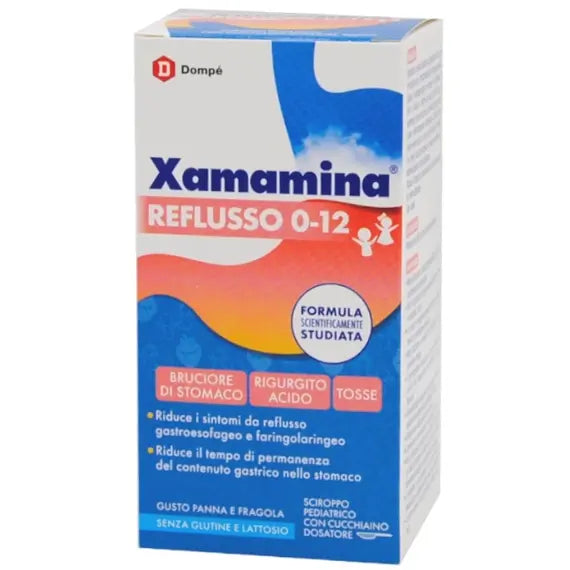 Xamamina Reflusso Bambini da 0-12 Anni Gusto Panna e Fragola Flacone da 200 Ml | Acquista Online su Farmaclick