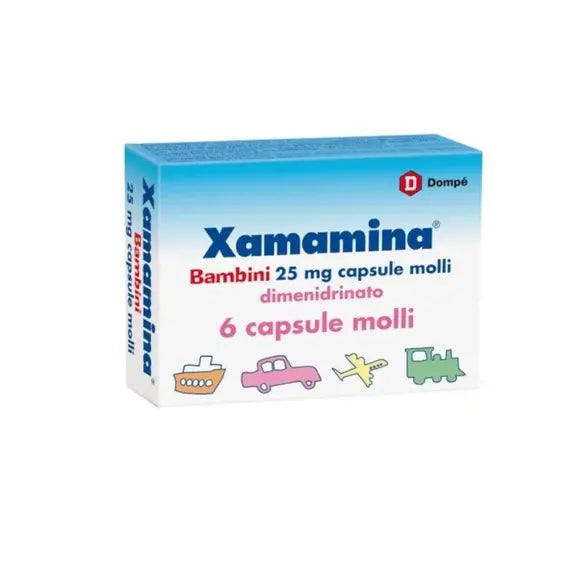 Xamamina Bambini 25 Mg 6 Capsule Molli | Acquista Online su Farmaclick