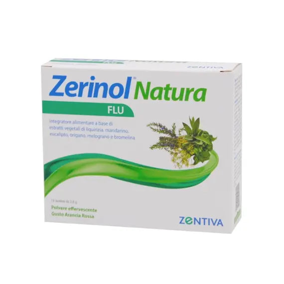 Zerinol Natura Flu 14 Bustine | Acquista Online su Farmaclick