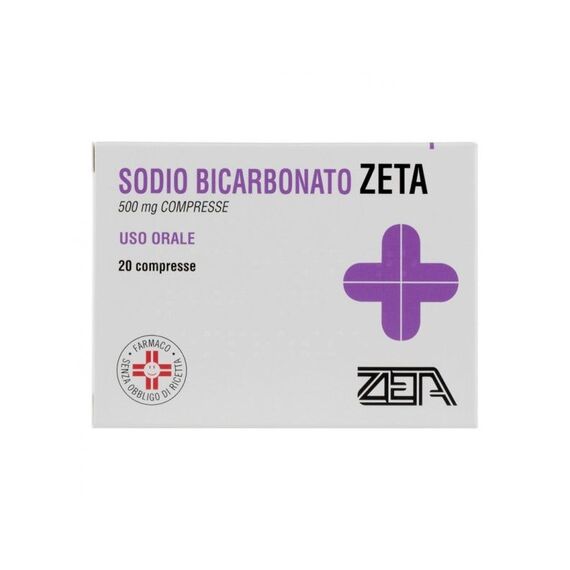 Zeta Sodio Bicarb 500mg 20 Cpr | Acquista Online su Farmaclick