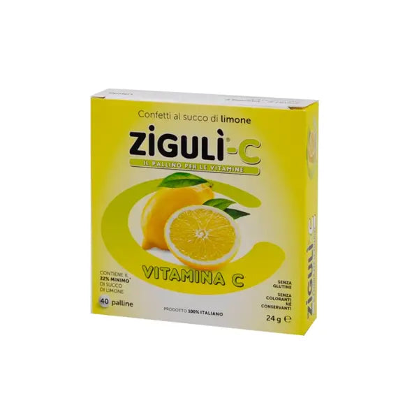 Ziguli-c Confetti Al Succo di Limone con Vitamina C 40 Palline | Acquista Online su Farmaclick