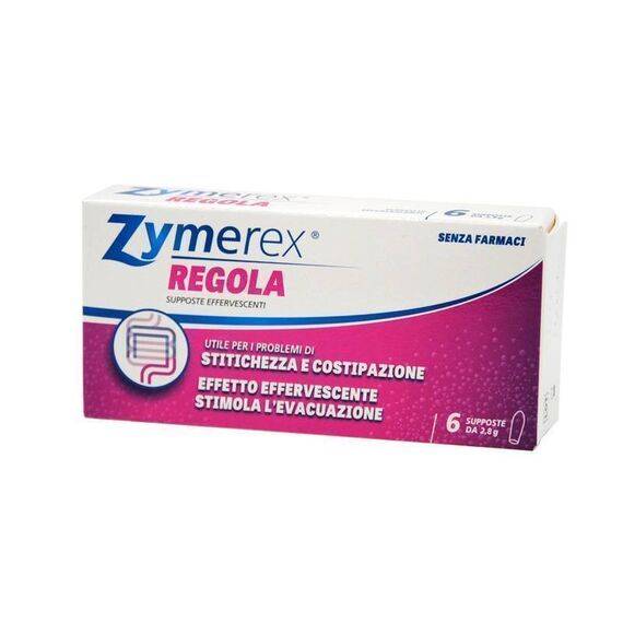 Zymerex Regola Dispositivo Medico per la Costipazione 6 Supposte | Acquista Online su Farmaclick