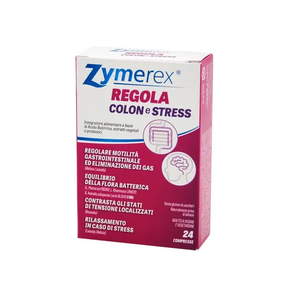 Zymerex Regola Colon e Stress Integratore Alimentare 24 Compresse | Acquista Online su Farmaclick