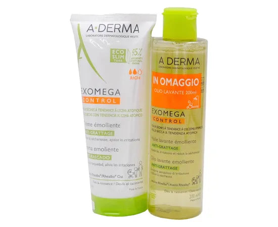 A-Derma Exomega Control 200 ml con Omaggio Olio Lavante 200 ml