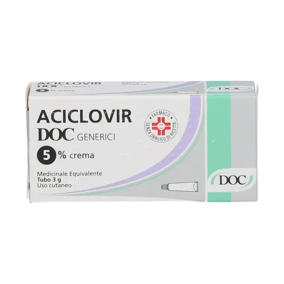 Aciclovir Crema Dermatologica 3g 5% Doc Generici | Acquista Online su Farmaclick