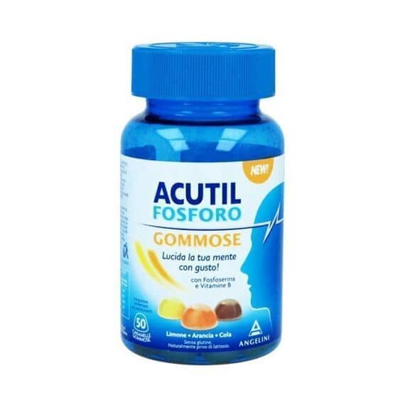 Acutil Fosforo Gommose Integratore per la Mente 50 Caramelle Gommose Gusto Limone Arancia e Cola | Acquista Online su Farmaclick
