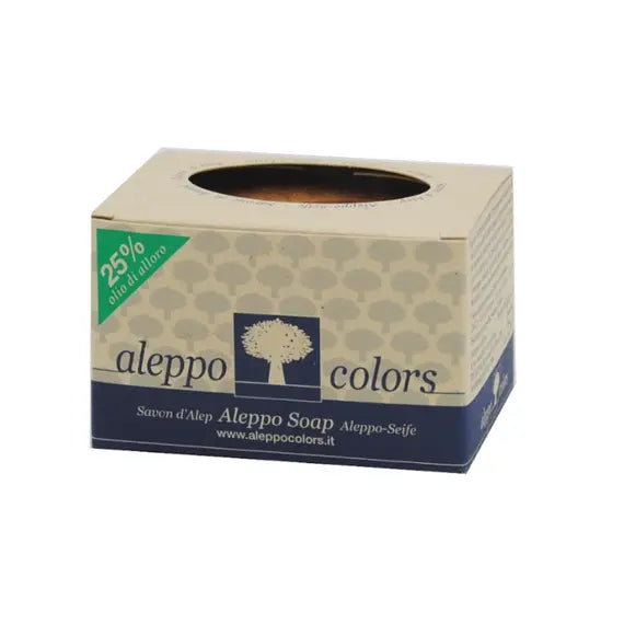 Aleppocolors Sapone Aleppo 25% Olio Alloro 220 G | Acquista Online su Farmaclick