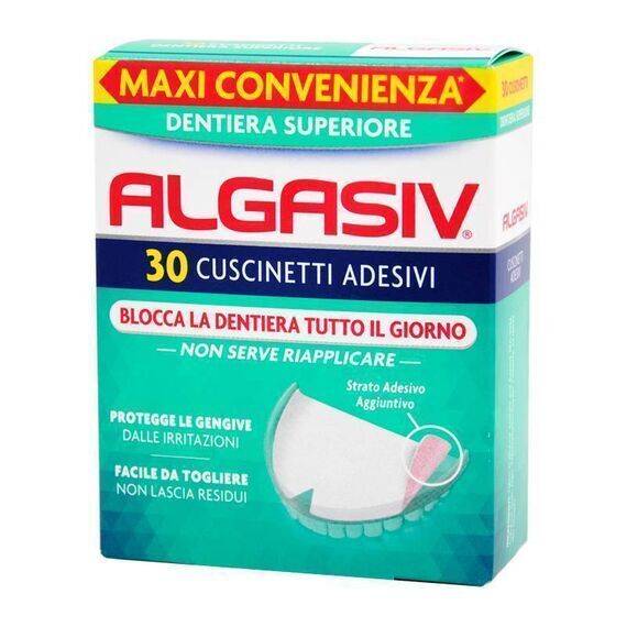 Algasiv 30 Cuscinetti Adesivi Dentiera Superiore | Acquista Online su Farmaclick