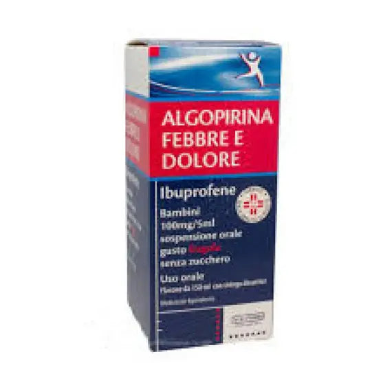 Algopirina Febbre e Dolore Ibuprofene Sciroppo Fragola 150 Ml | Acquista Online su Farmaclick