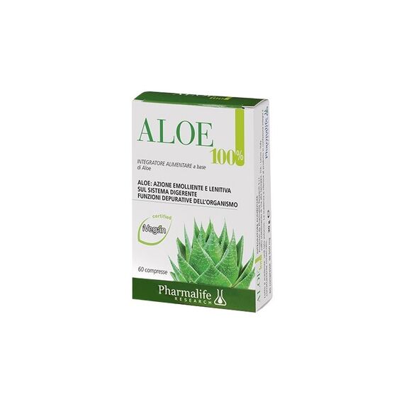 Pharmalife Aloe 100% Integratore Alimentare Funzione Depurativa 60 Compresse | Acquista Online su Farmaclick