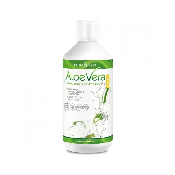 Aloe Vera Erbavita Puro Succo con Polpa 1 Litro | Acquista Online su Farmaclick
