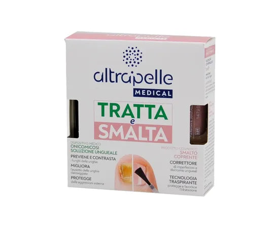 Altrapelle Medical Tratta E Smalta Soluzione Ungueale 7 Ml + Smalto 5 Ml
