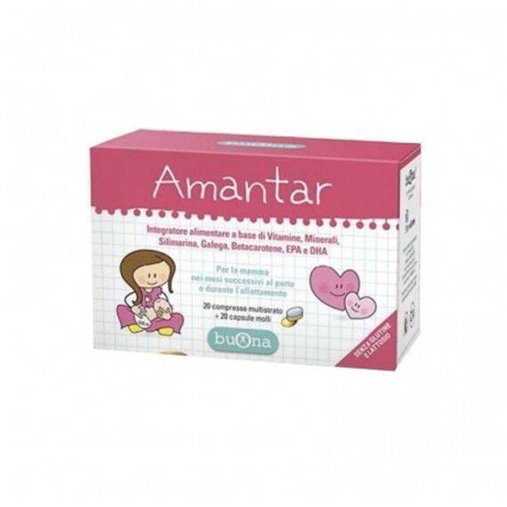 Amantar Integratore per L'allattamento 20 Compresse + 20 Capsule Molli | Acquista Online su Farmaclick