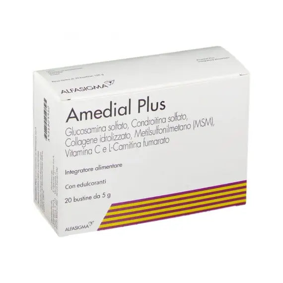Amedial Plus Integratore per Ossa e Cartilagini 20 Bustine | Acquista Online su Farmaclick