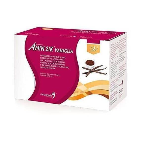 Amin 21k Integratore Alimentare 21 Bustine Gusto Vaniglia | Acquista Online su Farmaclick