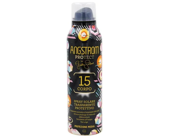 Angstrom Spray Solare Trasparente Corpo SPF 15 Protettivo Limited Edition 150 ml